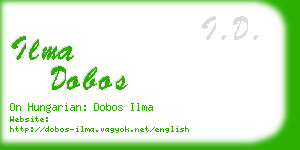 ilma dobos business card